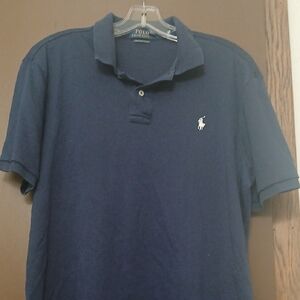 Polo by Ralph Lauren Men's Dark Blue Polo Shirt